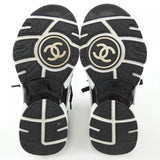 Chanel G38750B14071 Knit Suede Calfskin Sneakers