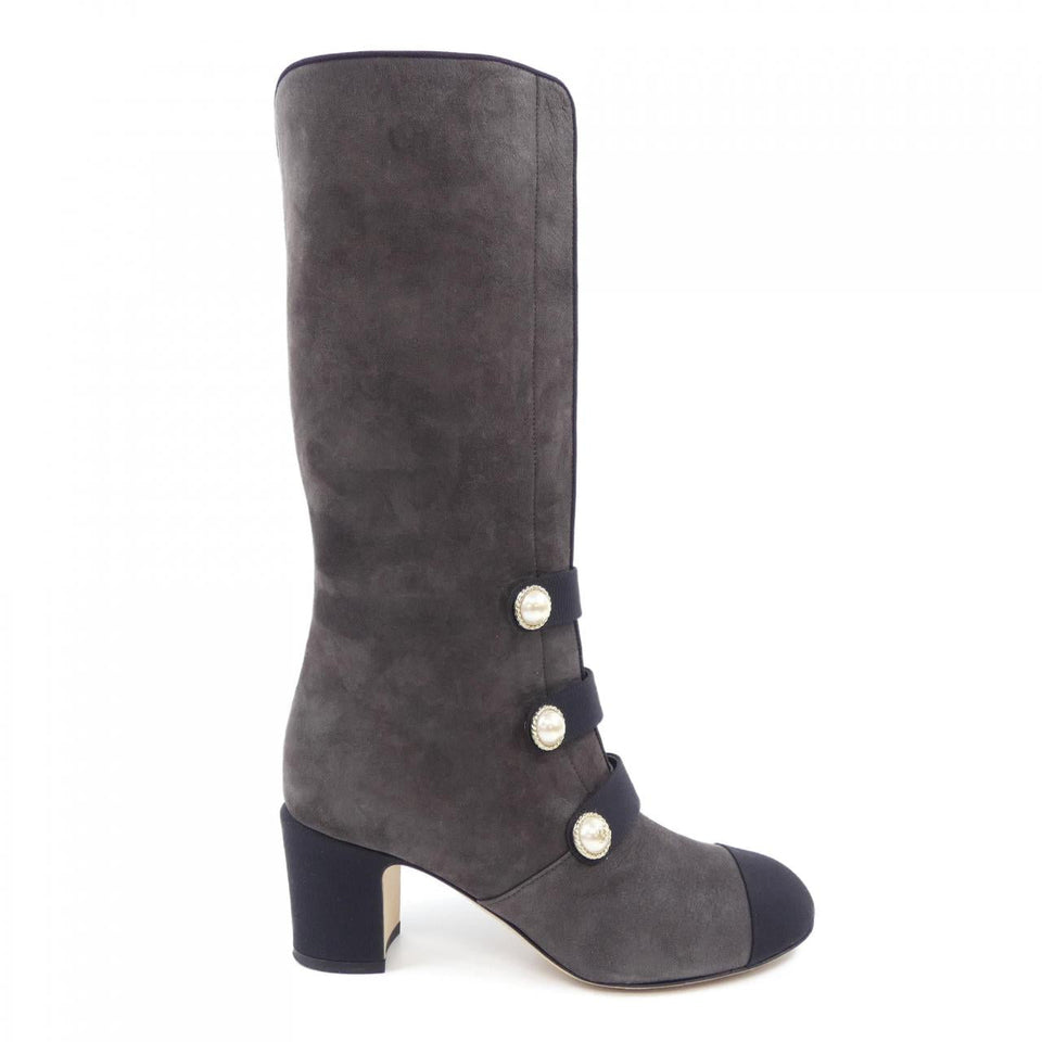 Chanel G32925Y51387 Glitter Calfskin Long Boots