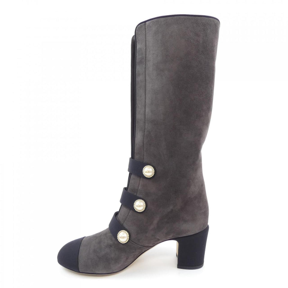 Chanel G32925Y51387 Glitter Calfskin Long Boots