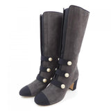 Chanel G32925Y51387 Glitter Calfskin Long Boots