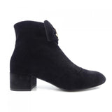 Chanel G46063B18362 Velvet Strass&Metal Boots