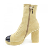 Chanel Suede Kidskin Patent Calfskin Boots