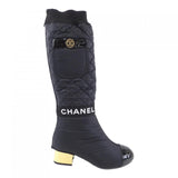 Chanel G38428Y55553 Fabric/Lambskin & Patent Calfskin Boots