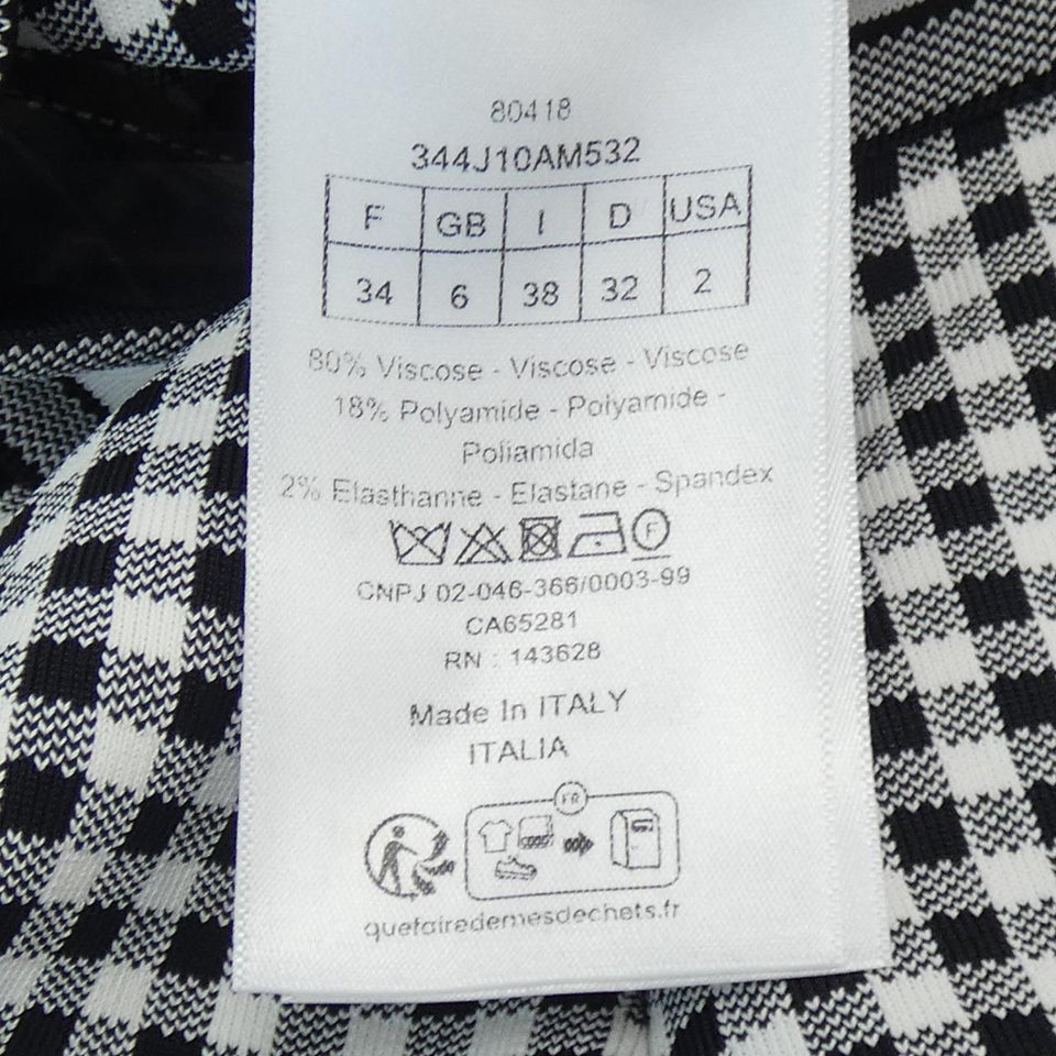 Christian Dior Check Skirt