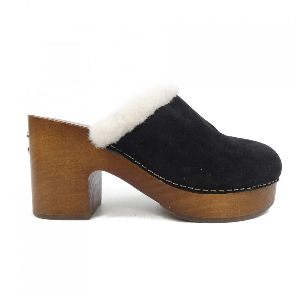 Chanel G35368B14075 Cracked Sheepskin Shearling Sandals
