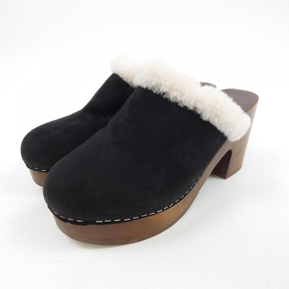 Chanel G35368B14075 Cracked Sheepskin Shearling Sandals