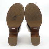 Chanel G35368B14075 Cracked Sheepskin Shearling Sandals