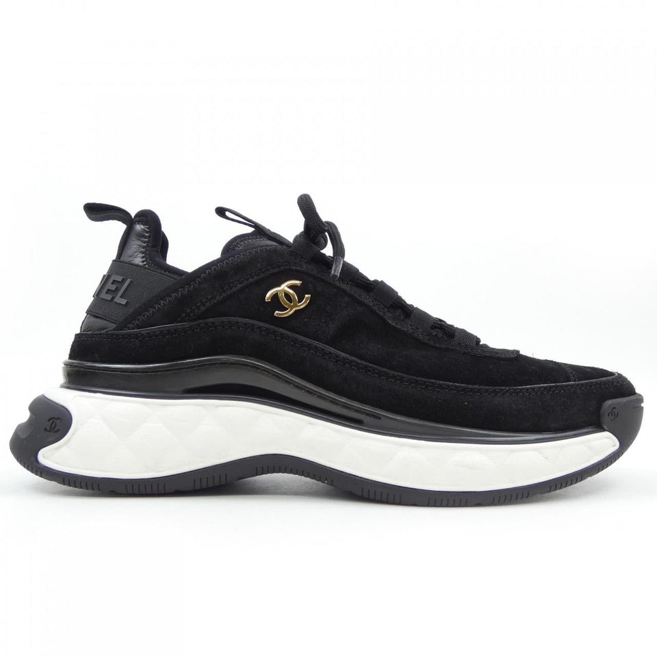 Chanel G45331B14494 Suede Calfskin Sneakers