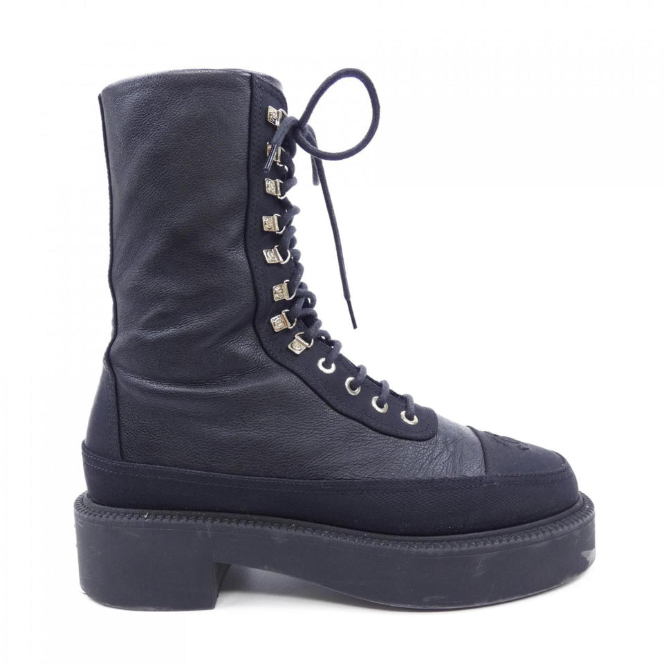 Chanel G38086Y55461 Calfskin Grosgrain Boots
