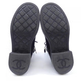 Chanel G38086Y55461 Calfskin Grosgrain Boots