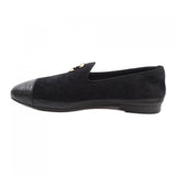Chanel G39318Y56062 Suede Kidskin Shiny Goatskin Metal Shoes