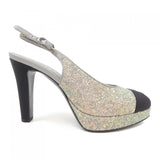 Chanel G37586Y55353 Glitter & Grosgrain Pumps