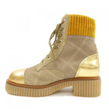 Chanel G36536Y54431 Suede Calfskin Velvet Boots