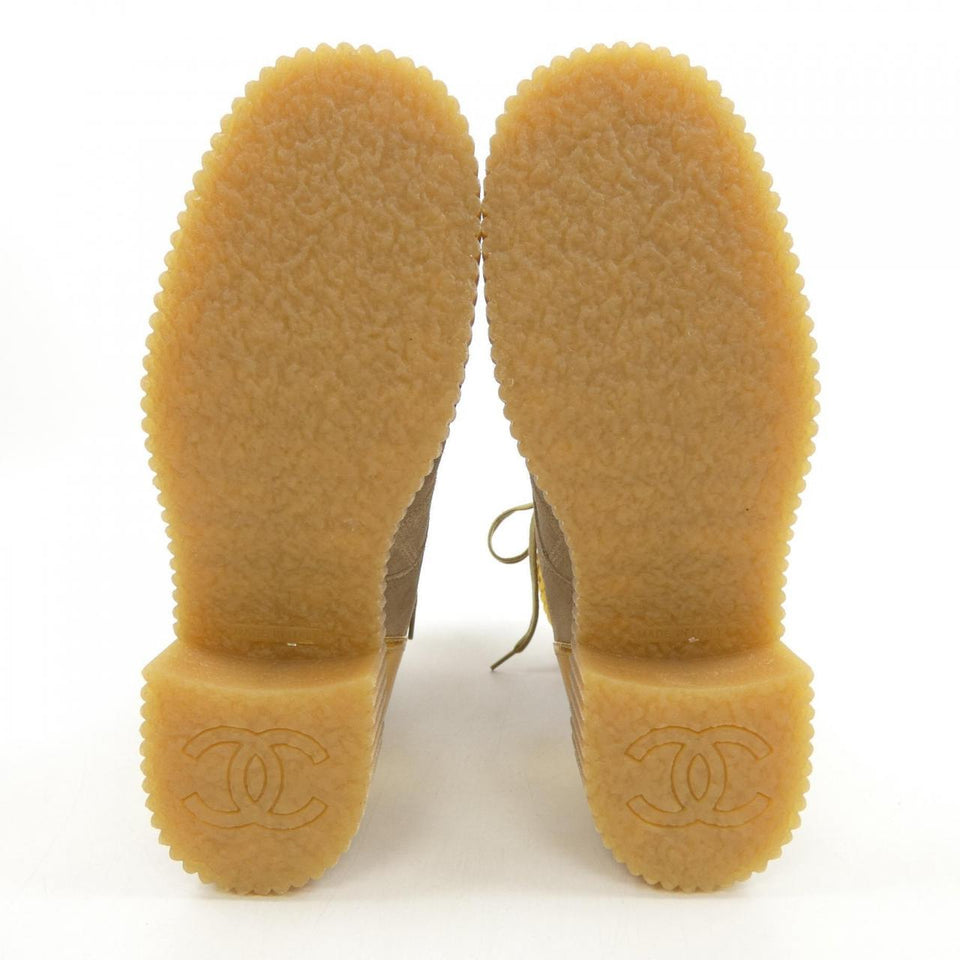Chanel G36536Y54431 Suede Calfskin Velvet Boots