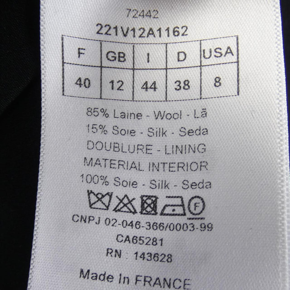 Christian Dior V12 Collarless Jacket