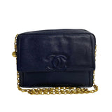 Chanel Coco Mark Caviar Skin Chain Shoulder Bag