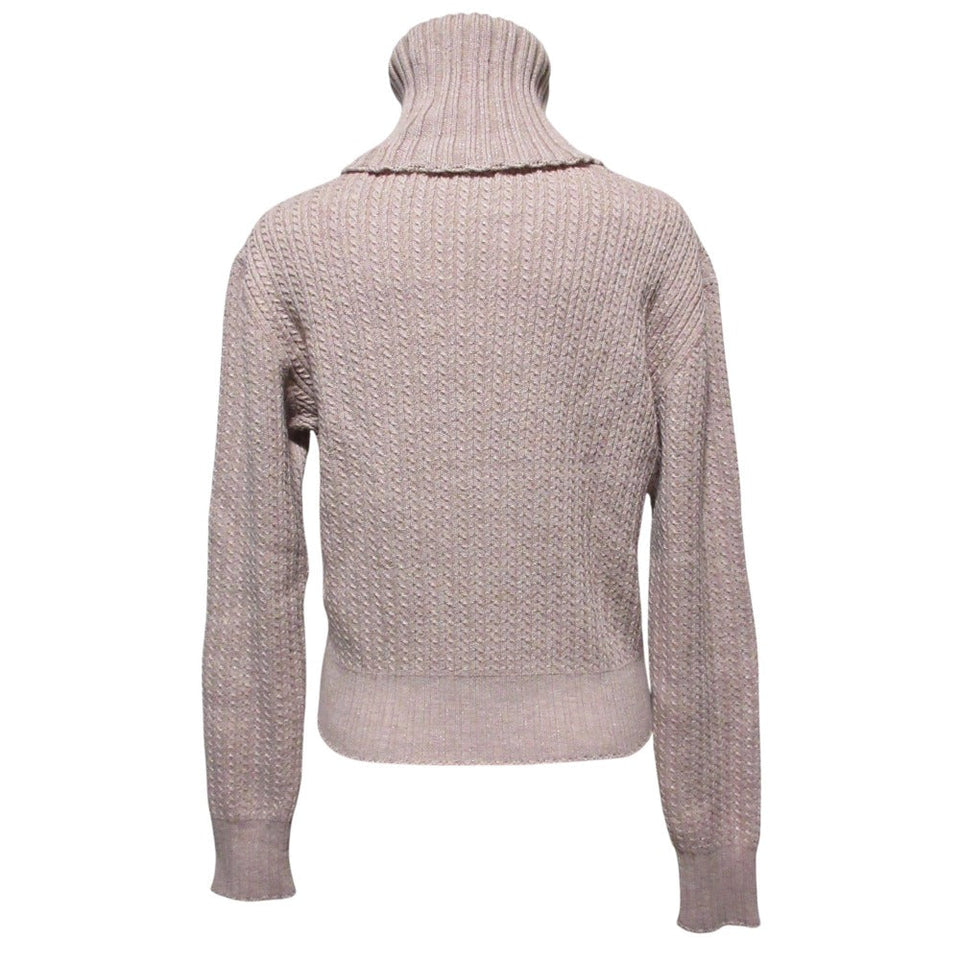 Chanel Wood Coco Mark Knit Sweater