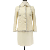 Chanel Coco Mark Button Tweed 2way Set