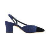 Chanel G31318 Tweed Velvet Pumps