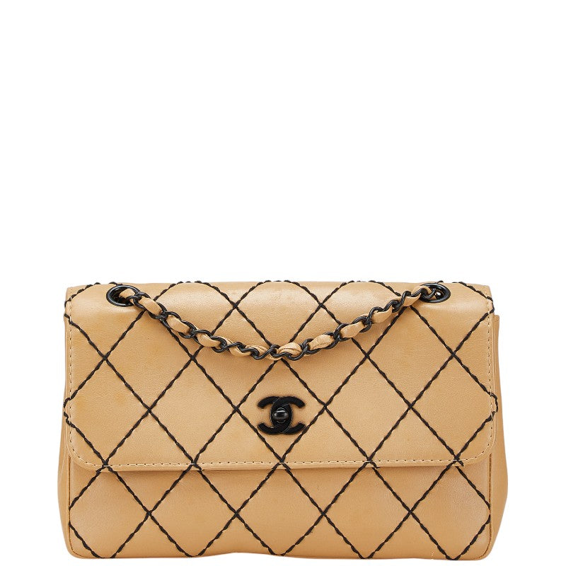 Chanel Matelasse Wild Stitch Lambskin Shoulder Bag