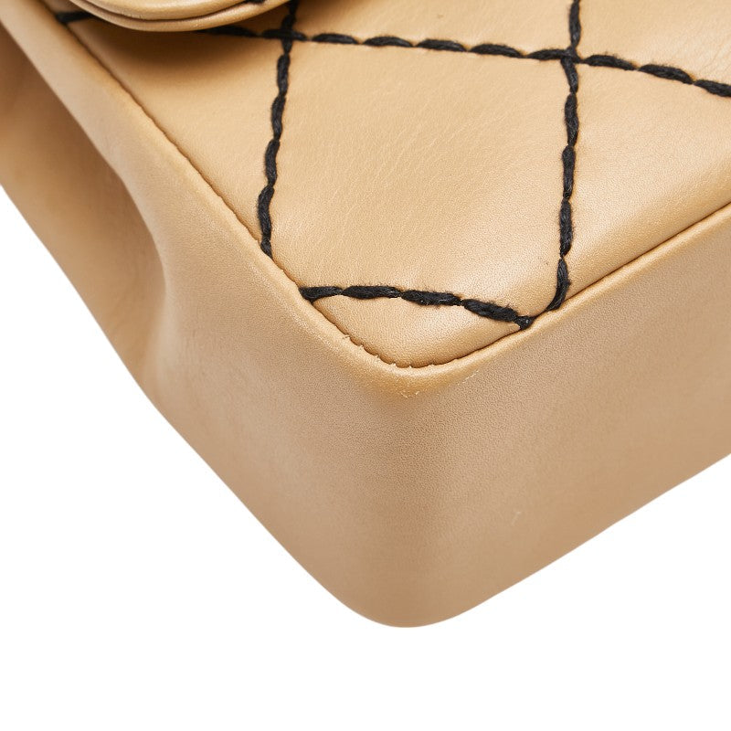 Chanel Matelasse Wild Stitch Lambskin Shoulder Bag