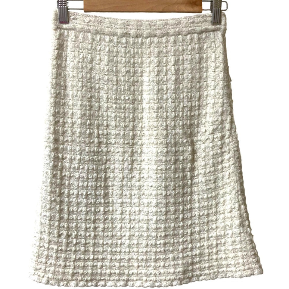 Chanel Knit Tweed Skirt