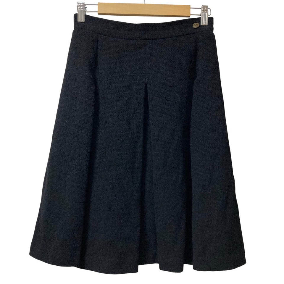 Chanel Box Pleats Tweed Skirt