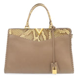 Louis Vuitton Very Zip Tote Hand Bag Leather Snake Skin LV 24504A