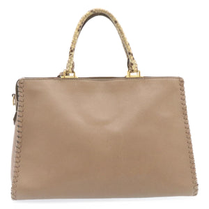 Louis Vuitton Very Zip Tote Hand Bag Leather Snake Skin LV 24504A