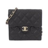 Chanel AP3061 Caviar Skin Chain Clutch