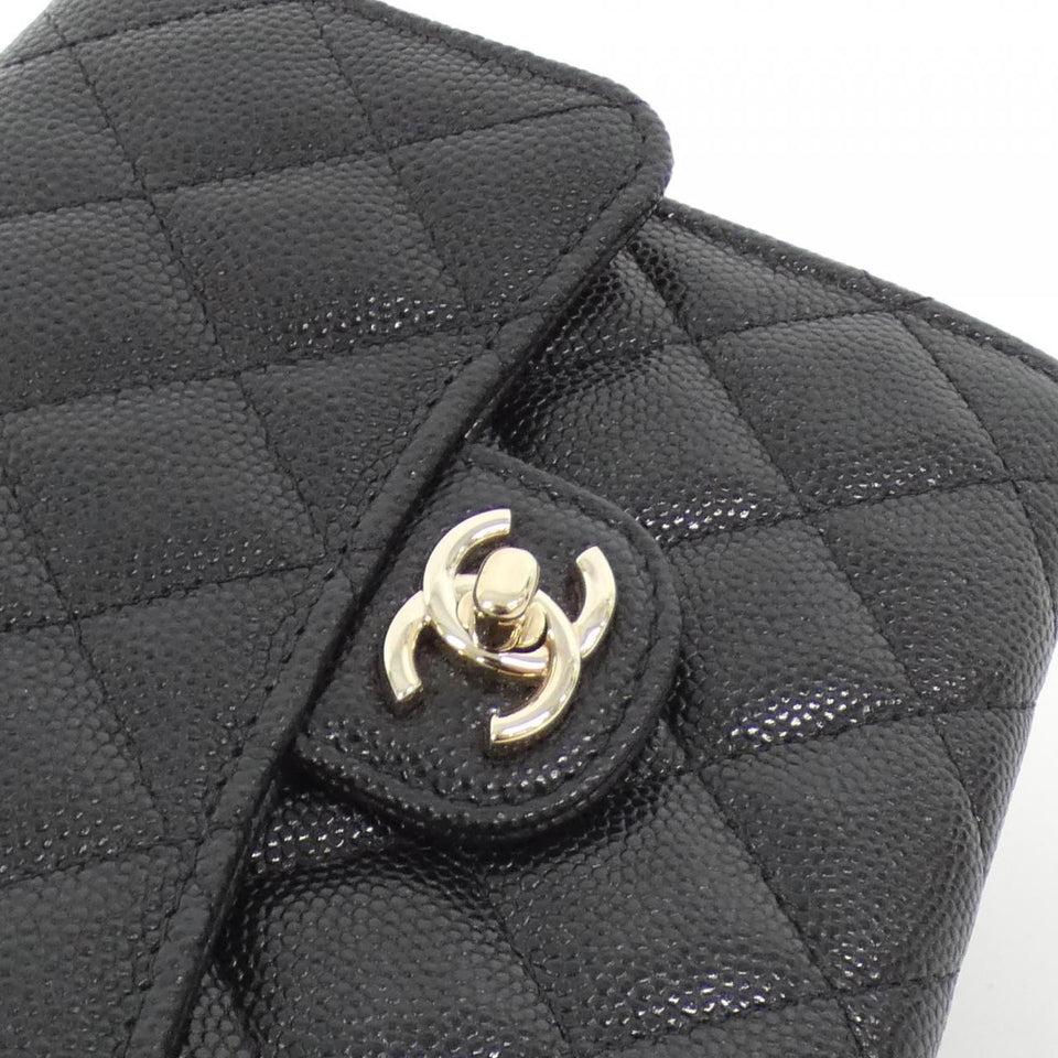 Chanel AP3061 Caviar Skin Chain Clutch
