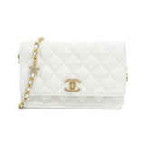 Chanel AP3694 Caviar Skin Chain Wallet