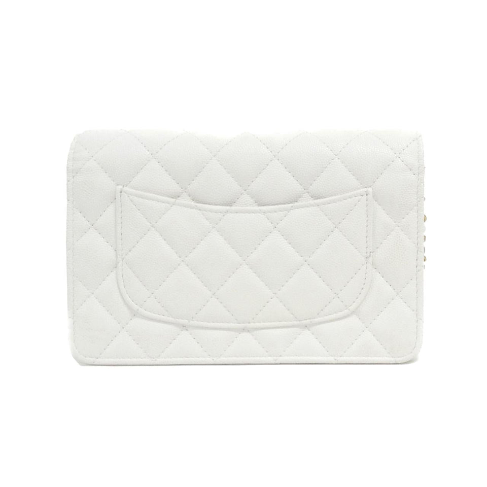 Chanel AP3694 Caviar Skin Chain Wallet