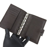 Gucci System organizer 245821 leather Dark brown mens(Unisex)