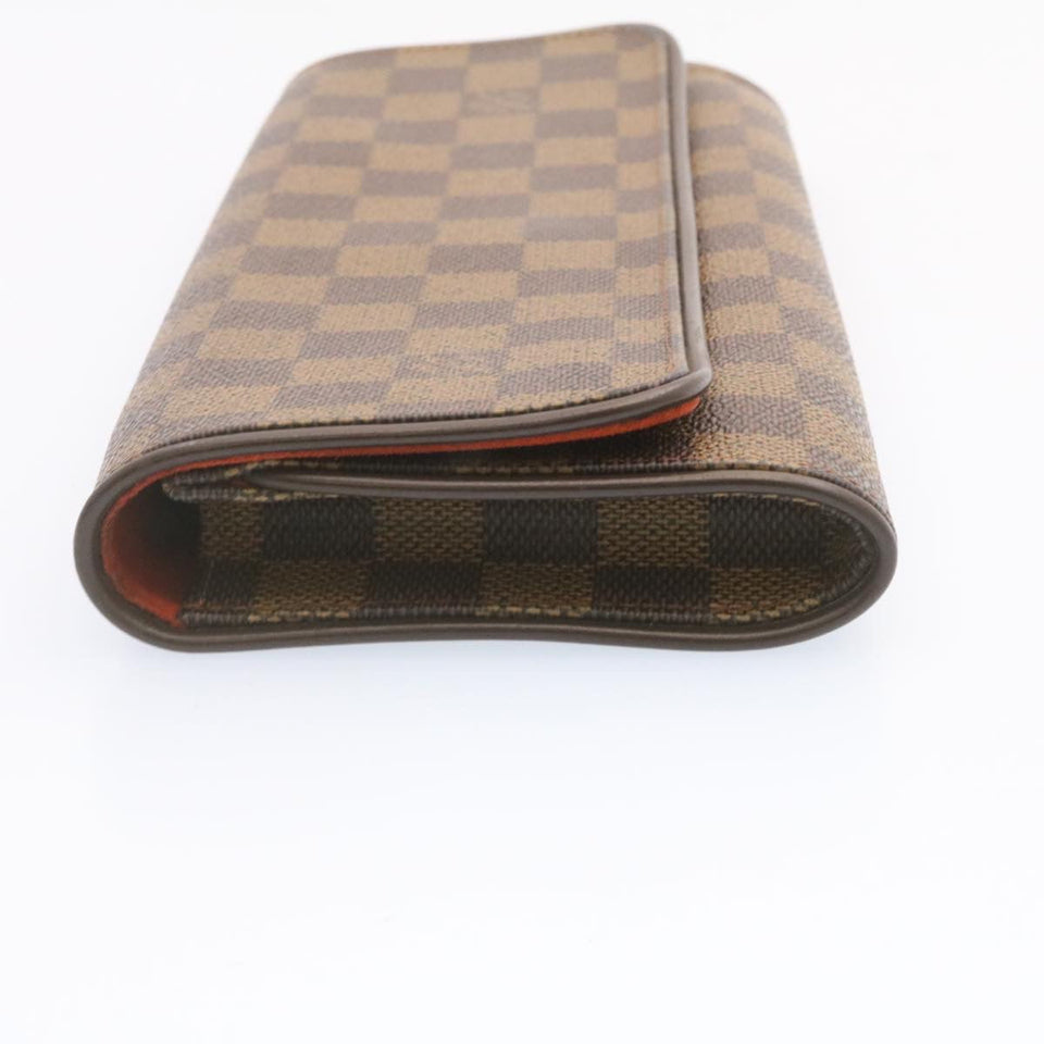 Louis Vuitton Damier Ebene Pochette Twin GM Shoulder Bag LV Auth 24679A