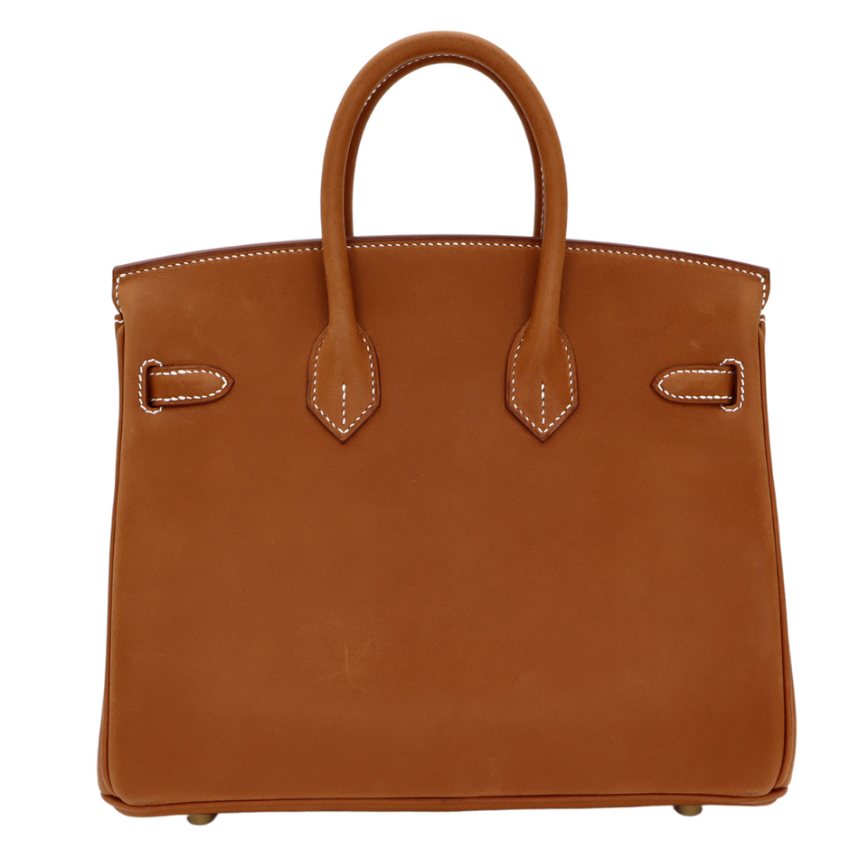 Hermes25cm Birkin Fauve Barenia Leather Gold Hardware