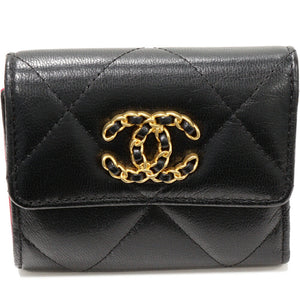 Chanel Chanel19 Small Flap Wallet Lambskin Wallet
