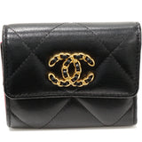 Chanel Chanel19 Small Flap Wallet Lambskin Wallet