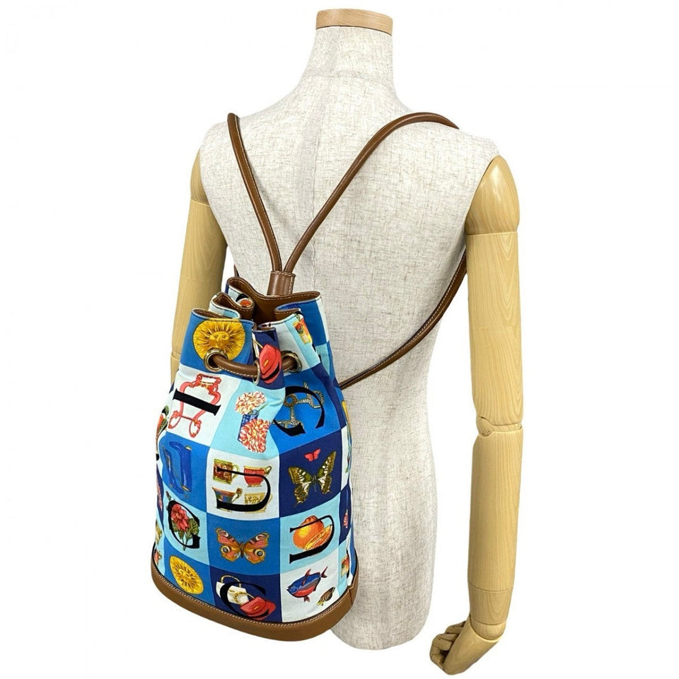 Gucci Backpack Leather, Canvas multicolor Overall handle Shimo Women