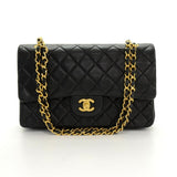 Chanel Double Flap Quilted Lambskin Leather Bag