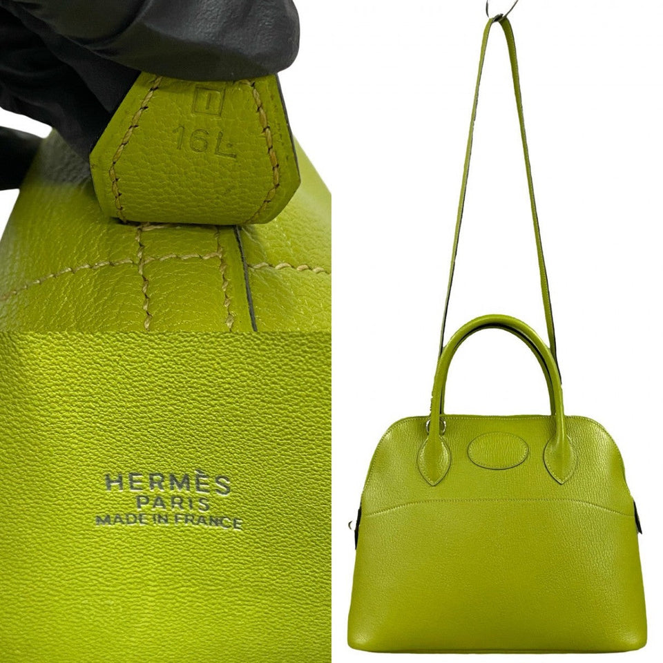 Hermes Shoulder Bag Shave green Bored 31 Women