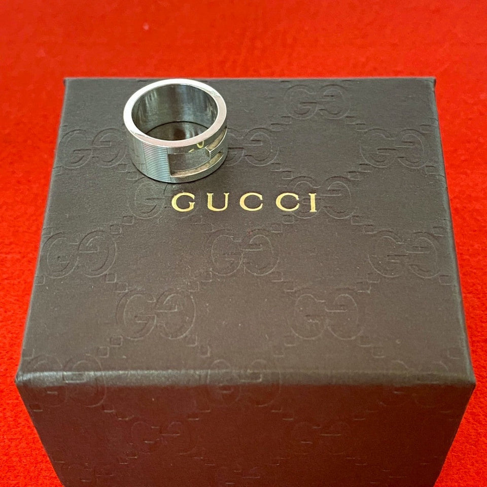 Gucci Ring Silver925 Silver Square G Ring mens