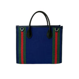 Gucci Handbag canvas blue Sherry line Interlocking G