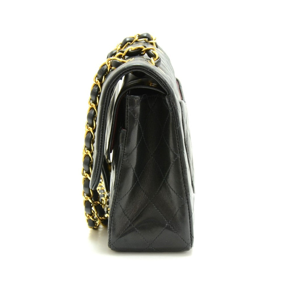 Chanel Double Flap Quilted Leather Bag