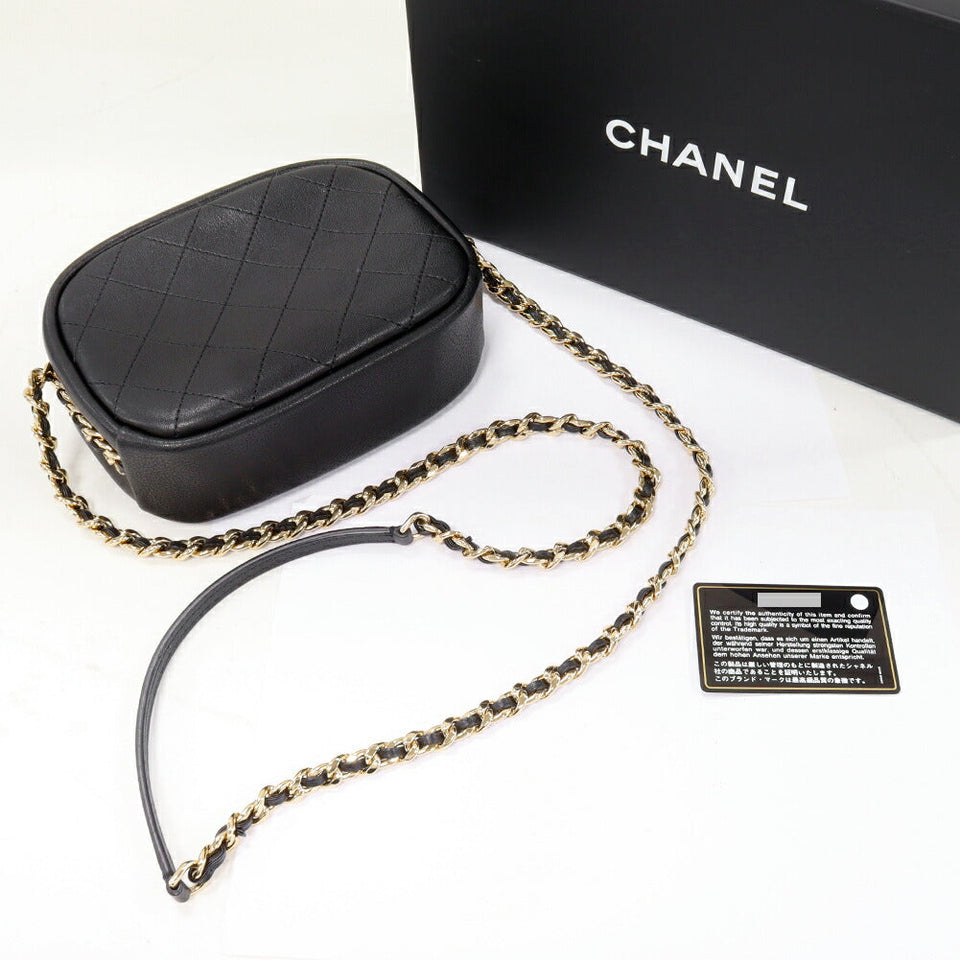 Chanel Calf Matelassé Camera Bag Shoulder Bag AS0137