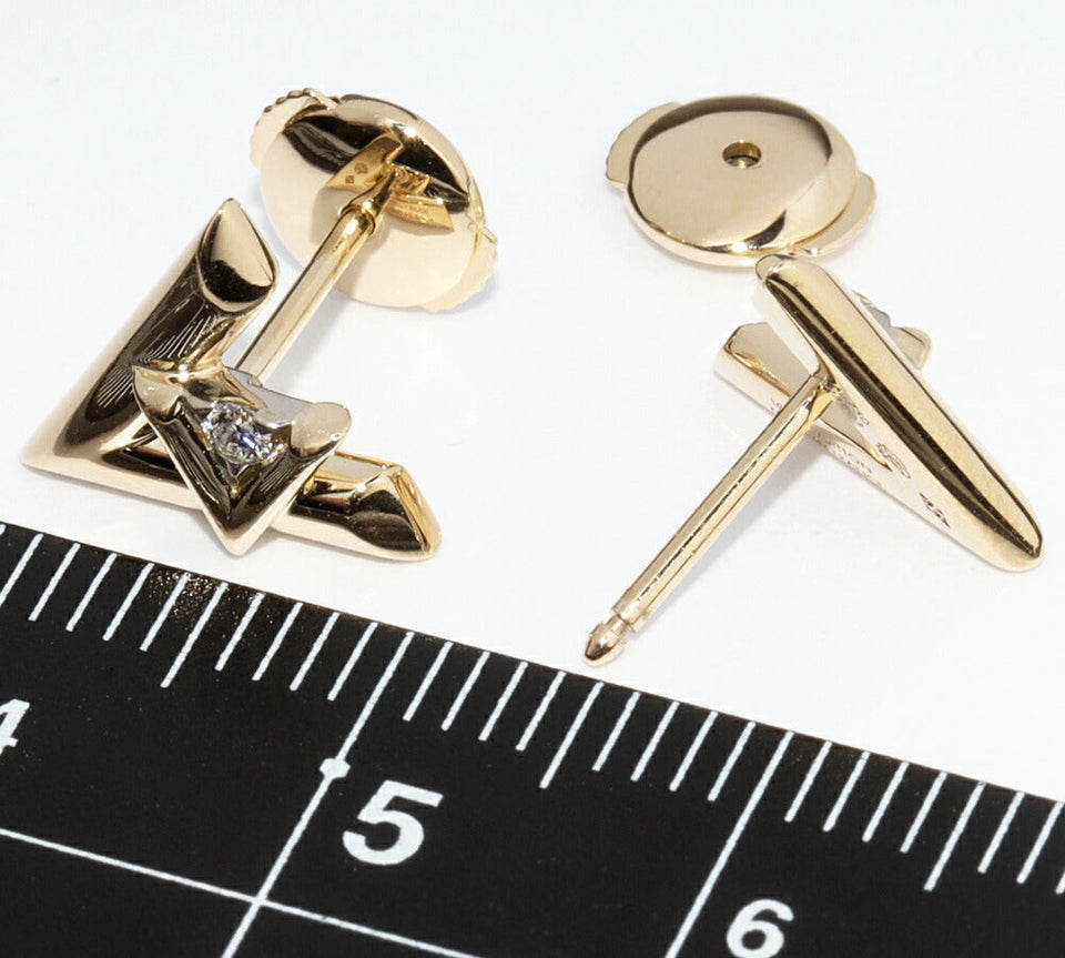 Louis Vuitton LV Volt One Au750 Diamond Earrings