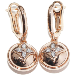 Louis Vuitton Blossom Au750 Diamond Earrings