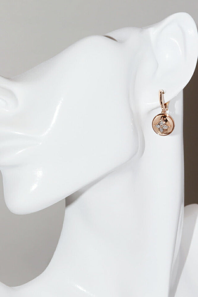 Louis Vuitton Blossom Au750 Diamond Earrings