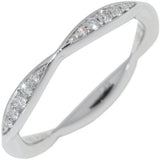 Chanel Camelia Pt950 Diamond Ring Size 8