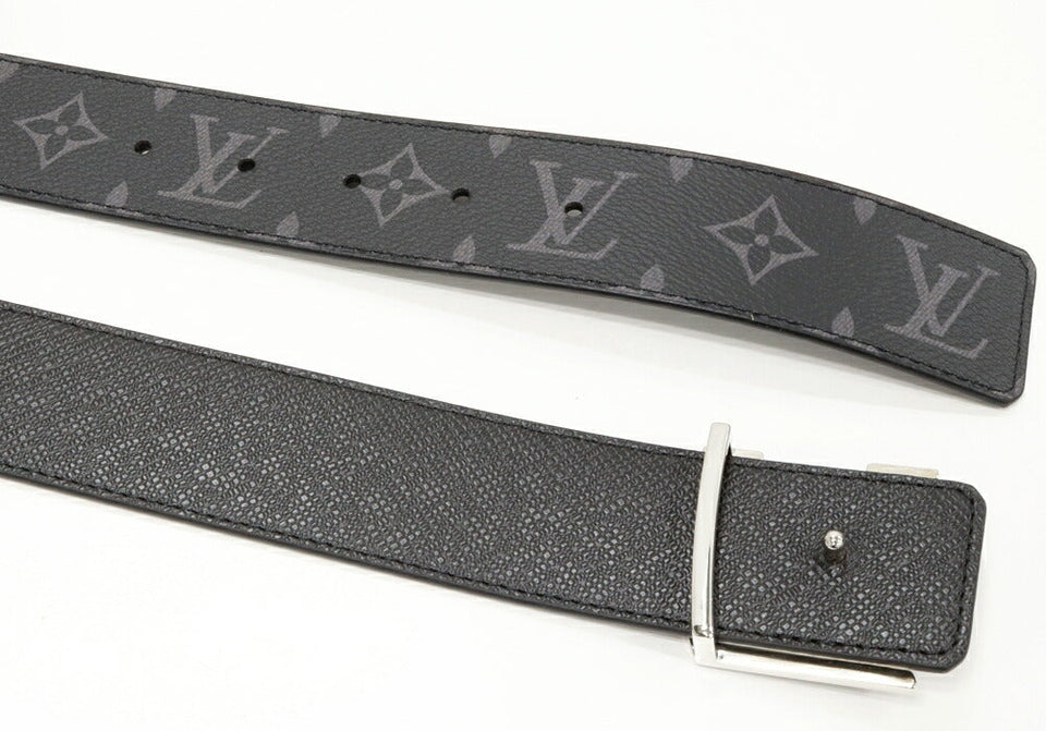 Louis Vuitton LV Initiales Monogram Eclipse Taiga Belt